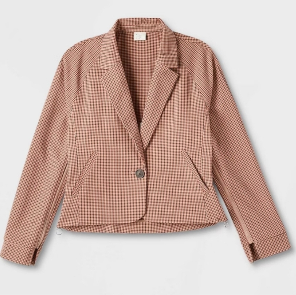Women's Adaptive Seated Fit Side Opening Blazer Jacket - A New Day